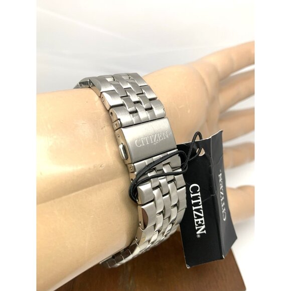 Citizen Men's Watch BM7330-59L Eco Drive Blue Dial Silver Stainless Steel 40mm - Picture 11 of 15